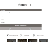 Tablet Screenshot of cote-table.com